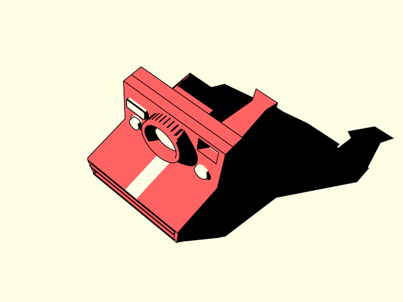 A camera printing itself in a loop