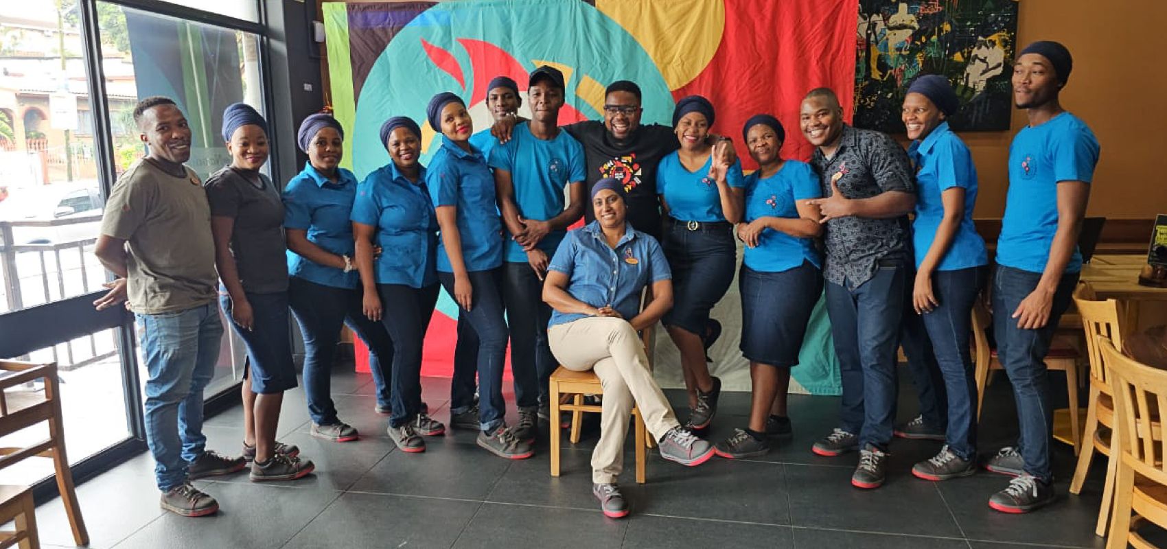 Nando's employees posing